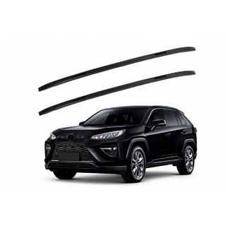 Интегрированные рейлинги черные OEM (ABS-пластик, установка на клей) Toyota Rav 4 2019–2025 гг.