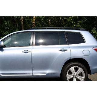 Рейлинги черные OEM (Алюминий) Toyota Highlander 2008-2013 гг. фото 1