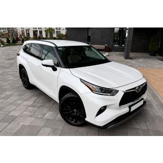 Рейлинги на крышу черные OEM (ABS-пластик) Toyota Highlander 2019- гг.