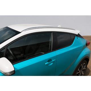 Интегрированные рейлинги серые OEM (ABS-пластик, установка на клей) Toyota C-HR 2016-2023 гг. фото 2