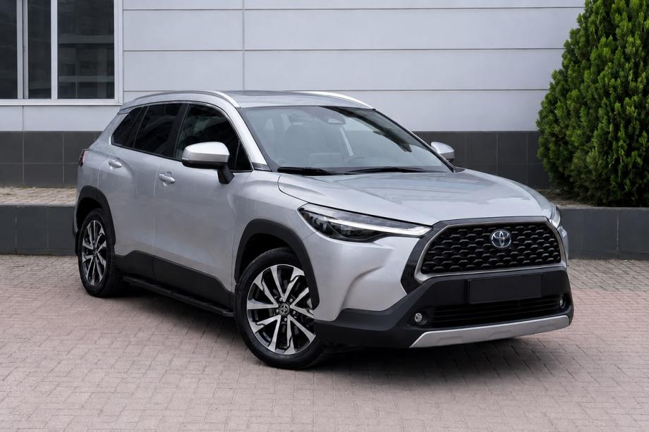 Toyota Corolla Cross 2020- гг. Интегрированные рейлинги OEM, серые (Алюминий) Фото 1