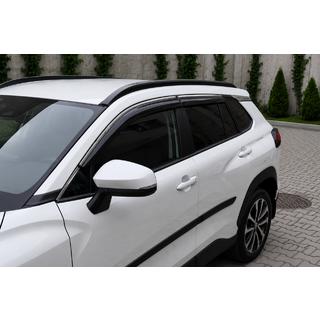 Интегрированные рейлинги черные OEM (ABS-пластик, установка на клей) Toyota Corolla Cross 2020- гг. фото 4