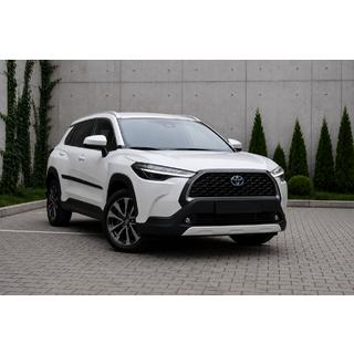 Интегрированные рейлинги серые OEM (ABS-пластик, установка на клей) Toyota Corolla Cross 2020- гг. фото 1