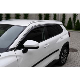 Интегрированные рейлинги серые OEM (ABS-пластик, установка на клей) Toyota Corolla Cross 2020- гг. фото 4