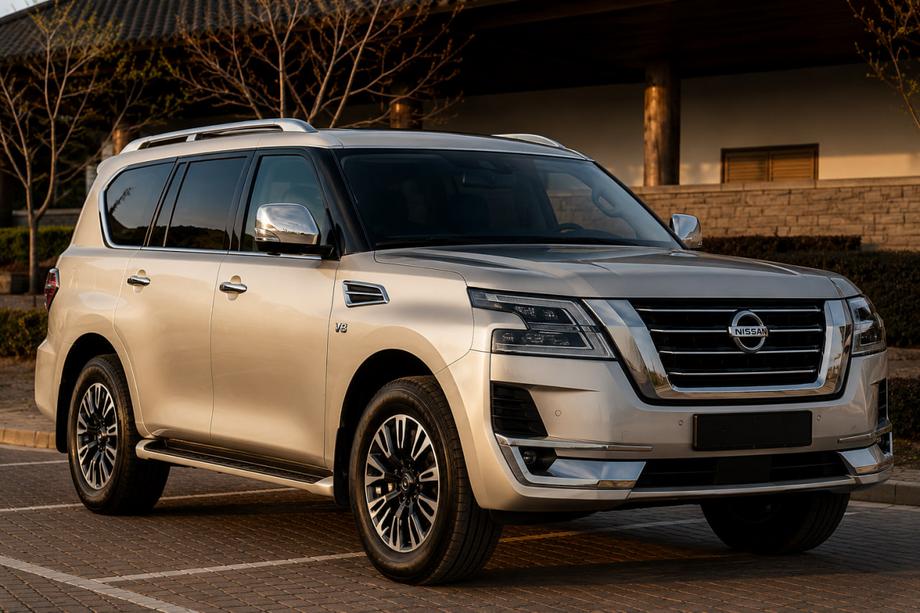 Nissan Armada 2016-2024 гг. Рейлинги серые (Алюминий) Image