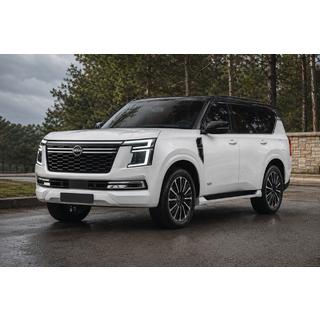 Интегрированные рейлинги черные OEM (Алюминий) Nissan Patrol Y63 2025- гг. фото 1