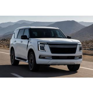 Интегрированные рейлинги OEM, серые (Алюминий) Nissan Patrol Y63 2025- гг. фото 2