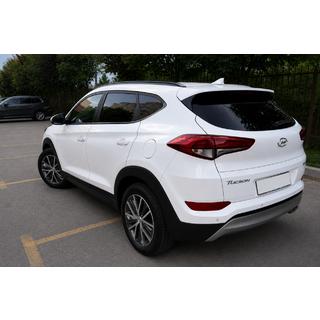 Интегрированные рейлинги черные OEM (ABS-пластик, установка на клей) Hyundai Tucson TL 2016-2021 гг. фото 3