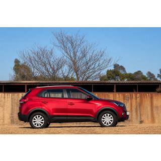 Интегрированные рейлинги серые OEM (ABS-пластик, установка на клей) Hyundai Creta 2014-2020 гг. фото 1