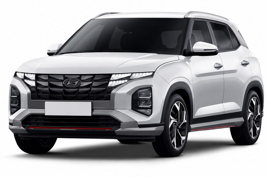 Hyundai Creta 2021– гг. Рейлинги на крышу OEM серые (алюминий, установка на клей) Фото 1