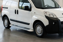 Citroen Nemo 2007-2017 гг. Боковые Подножки Allmond White (2 шт., Алюминий) фото 1