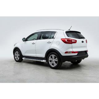 Боковые Подножки Allmond White (2 шт., Алюминий) Kia Sportage 2010-2015 гг. фото 1