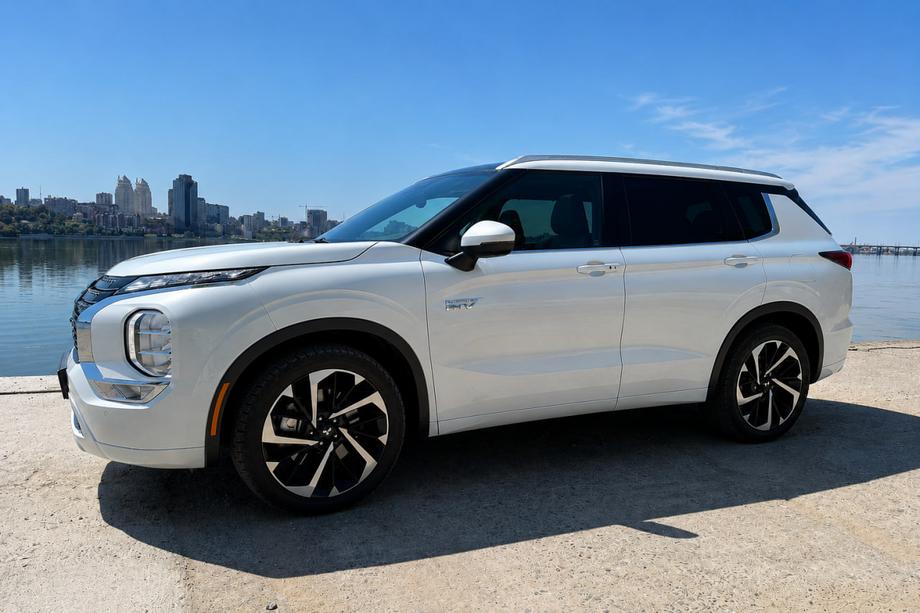 Mitsubishi Outlander 2021- гг. Интегрированные рейлинги OEM, серые (Алюминий) Фото 1