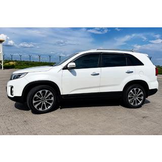 Рейлинги на крышу OEM серые (алюминий, установка на клей) Kia Sorento II XM 2009-2014 гг. фото 1