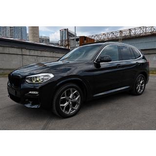 Интегрированные рейлинги хром OEM (Алюминий, установка на клей) BMW X3 G01 2018- гг. фото 1