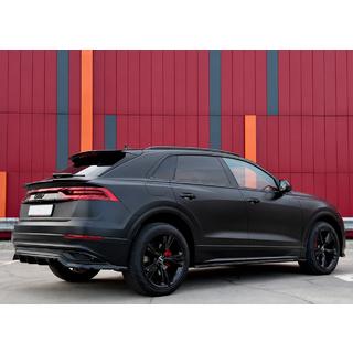 Интегрированные рейлинги чёрные OEM (Алюминий, установка на клей) Audi Q8 2018- гг. фото 1