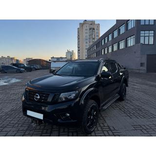 Черные рейлинги на крышу OEM (ABS-пластик, установка на клей) Nissan Navara/NP300 2016- гг. фото 2