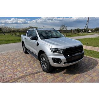 Рейлинги на крышу OEM серые (ABS-пластик, установка на клей) Ford Ranger 2011–2022 гг. фото 2