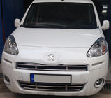 Citroen Berlingo 2008-2018 гг. Решетка радиатора цельная 2008-2012 (нержавейка) фото 2