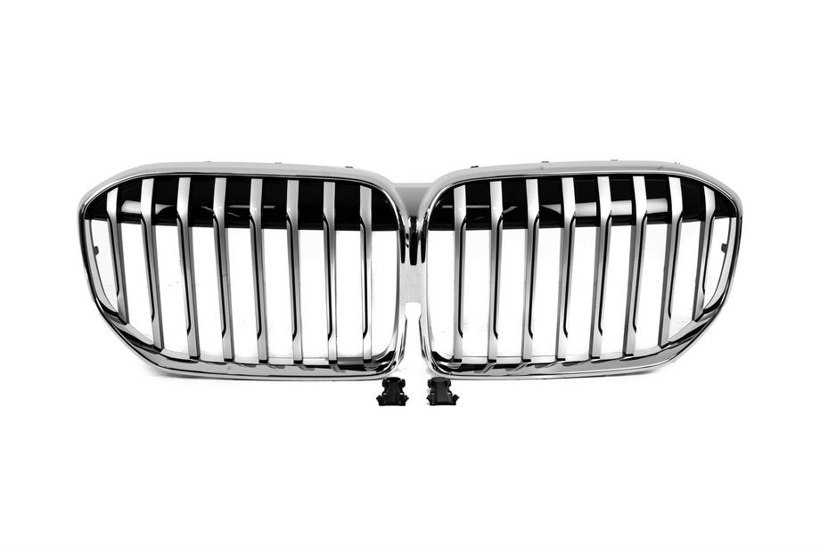 BMW 7 серия G11/G12 2015-2022 гг. Ноздри 1 планка (2019-2022, Chrome) Image