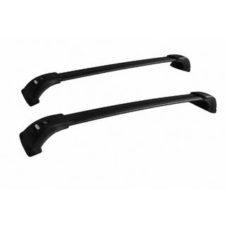 Поперечины багажника черные на рейлинги OEM (под ключ, алюминий) Toyota Highlander 2013-2019 гг.