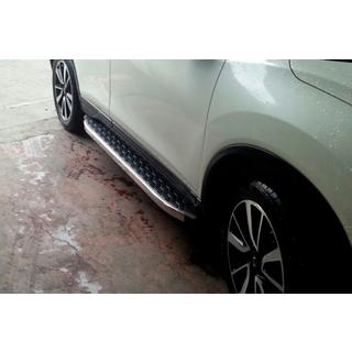 Боковые Подножки BlackLine (2 шт, Алюминий) Nissan Qashqai 2014-2021 гг. фото 1