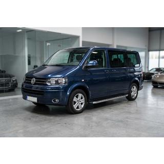 Боковые Подножки BlackLine (2 шт, Алюминий) Volkswagen T5 2010-2015 гг. фото 2