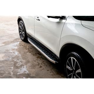 Боковые Подножки BlackLine (2 шт, Алюминий) Nissan X-trail T32/Rogue 2014-2021 гг. фото 1