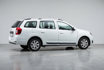 Renault Logan MCV 2013-2022 гг. Боковые Подножки BlackLine (2 шт, Алюминий) фото 1
