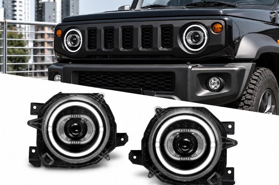 Suzuki Jimny 2018- гг. Передние фары LED (2 шт) Фото 2