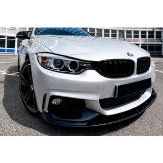 Передняя накладка губы MP-Style (для M-Sport, черный глянец) BMW 4 серия F32/F33/F36 2012-2020 гг. фото 4