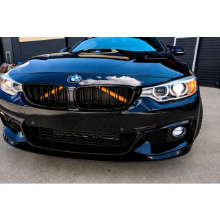 Передняя накладка губы MP-Style (для M-Sport, черный глянец) BMW 4 серия F32/F33/F36 2012-2020 гг. фото 2