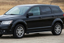 Fiat Freemont 2011-2016 гг. Боковые Подножки BlackLine (2 шт, Алюминий) фото 1