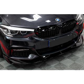 Накладка на передний бампер Lip AC-Style (для M-Sport 2017-2020, ABS) BMW 5 серия G30/G31 2017–2023 гг. фото 4