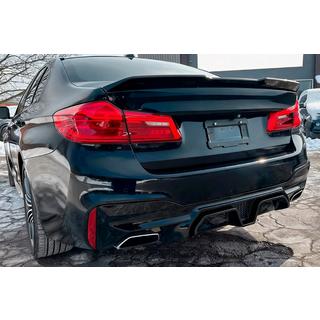 Диффузор заднего бампера CS-Style (для M-Sport/M5 F90, ABS) фото 4