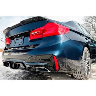 Диффузор заднего бампера CS-Style (для M-Sport/M5 F90, ABS) фото 2