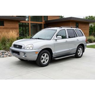 Боковые Подножки BlackLine (2 шт, Алюминий) Hyundai Santa Fe 1 2000-2006 гг. фото 1
