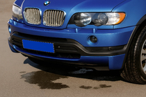 BMW X5 E53 1999–2006 гг. Накладка на передний бампер (1999-2003, под покраску) фото 1