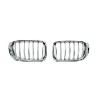 Ноздри 1Bar (2014-2018, серые с хром окантовкой) BMW X3 F25 2011-2018 гг. фото 2