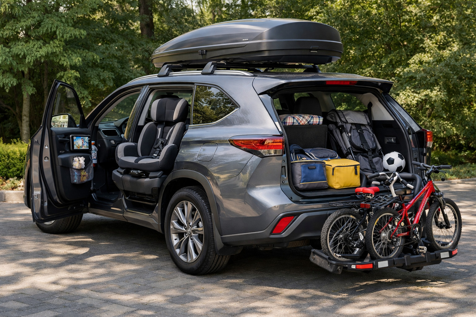 Пакет доработок Toyota Highlander для детей, багажа и комфорта