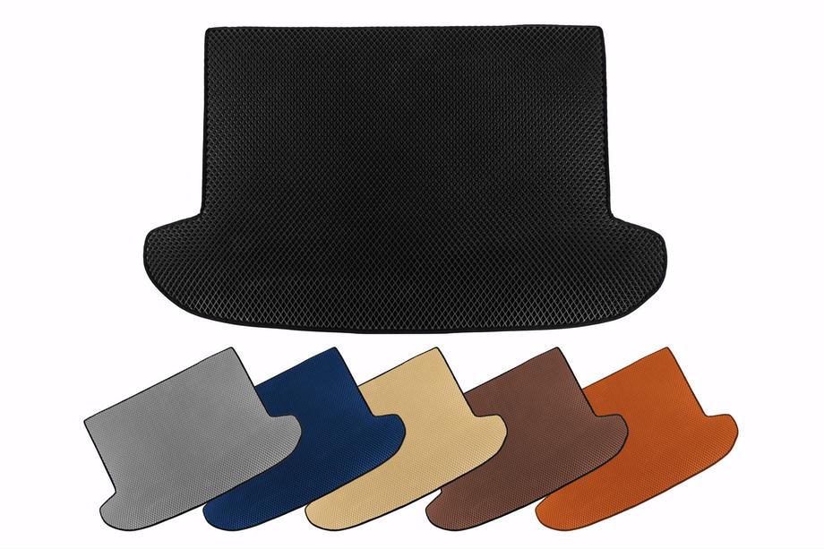Porsche Cayenne 2018- гг. Коврик в багажник EVA (Coupe, Черный) Фото 1