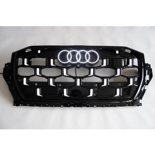 Передняя решётка RSQ-Style LED (2024-2026, чёрный глянец) Audi Q7 2015–2026 гг. фото 2