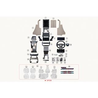 Комплект апгрейда салона (накладки на панель) для Lexus GX460 2023 Style Toyota Land Cruiser Prado 120 2002-2009 гг. фото 4