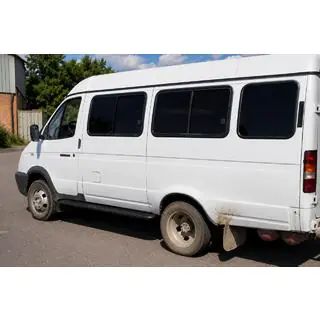 Боковые пороги KB001 Black (нержавеющая сталь) Газель, соболь 1998- гг. фото 2