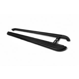 Боковые пороги Premium Black (2 шт., нерж. сталь) Chrysler Voyager 2001-2007 гг. фото 2