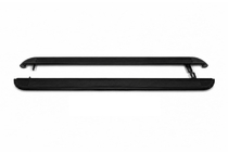 Citroen Jumpy 1996-2007 гг. Боковые пороги Premium Black (2 шт., нерж. сталь) фото 1