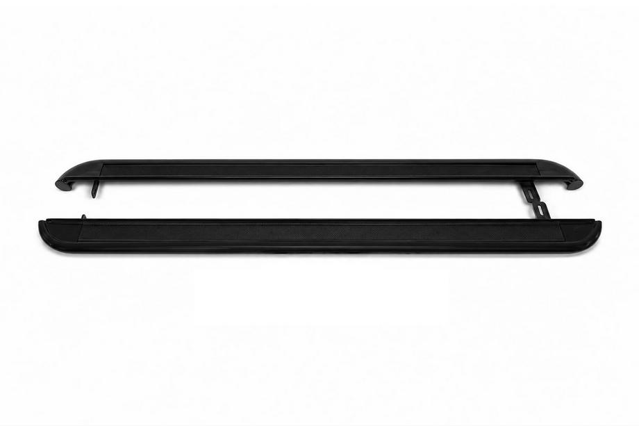 Citroen Jumpy 1996-2007 гг. Боковые пороги Premium Black (2 шт., нерж. сталь) Image