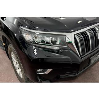 Ресничка на фару правая (1 шт., для LED) Toyota Land Cruiser Prado 150 2009-2023 гг. фото 1