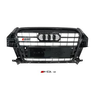 Передняя решётка радиатора SQ3 (2011-2015, чёрная) Audi Q3 2011-2019 гг. фото 1