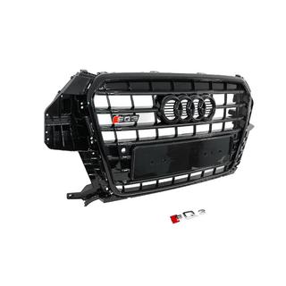 Передняя решётка радиатора SQ3 (2011-2015, чёрная) Audi Q3 2011-2019 гг. фото 3